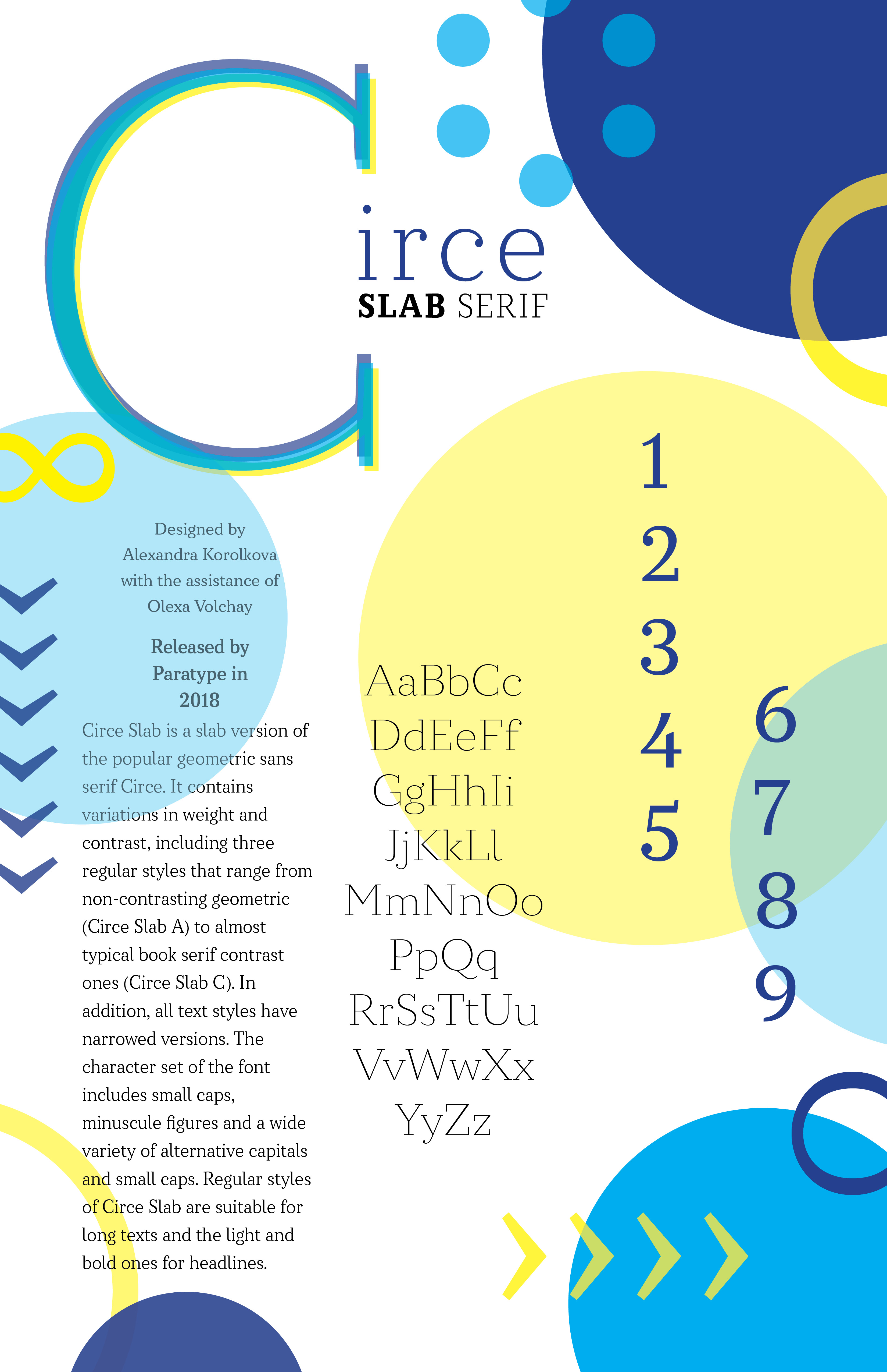 Circe font type poster